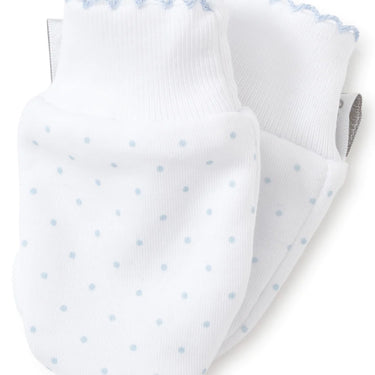 Kissy Kissy - New Kissy Dots Print Mitts - Blue or Pink