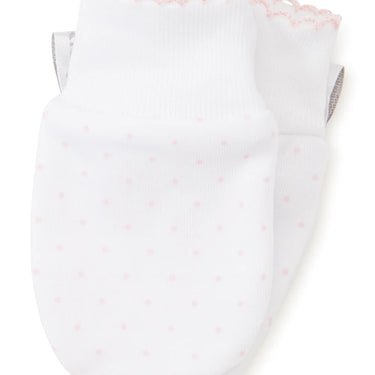 Kissy Kissy - New Kissy Dots Print Mitts - Blue or Pink
