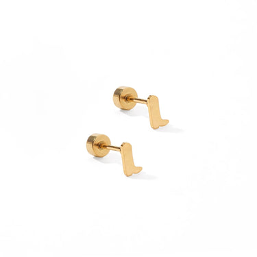 Linny Co - Petite Cowgirl Boot Screwback Stud Earrings