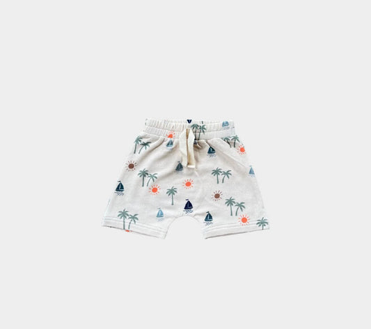 Baby Sprouts - Boys Harem Shorts - Sail