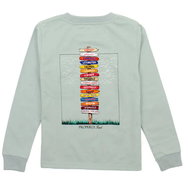 Properly Tied - Baby & Boys Southeastern Showdown LS - Chrome Grey