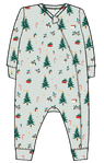 Pink Chicken - Baby Bamboo Romper - Holiday Cheer