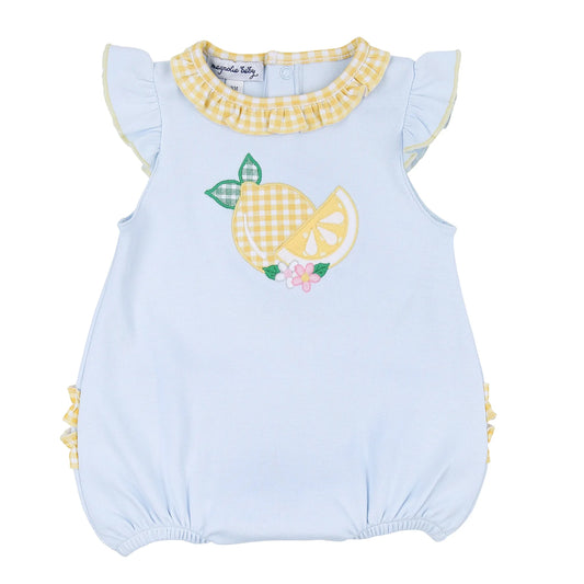 Magnolia Baby - Lovely Lemons Applique Ruffle Flutters Bubble