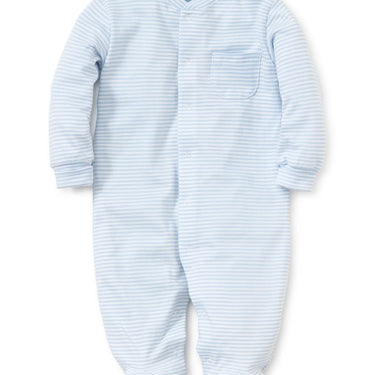 Kissy Kissy - Stripes Footie - Light Blue