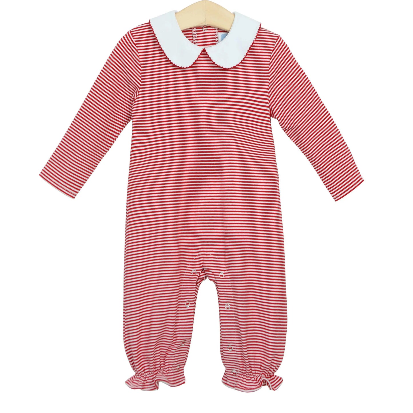 Trotter Street - Claire Romper - Red Stripe