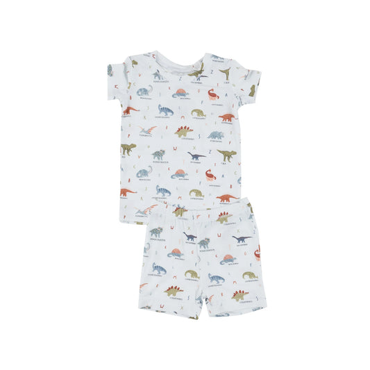 Angel Dear - Loungewear Short Set - Dinosaur ABC