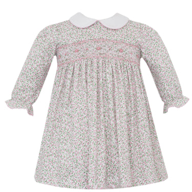 Petit Bebe - Carol Pink Knit Liberty Floral Dress
