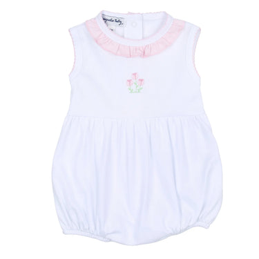 Magnolia Baby - Tessa's Classic Embroidery Sleeveless Girl Bubble