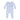 Angel Dear - Smocked Peter Pan Footie - Blue Calico Floral