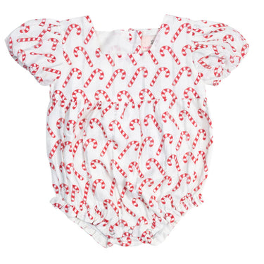 Smockingbird - Candy Cane Puff Sleeve Bubble