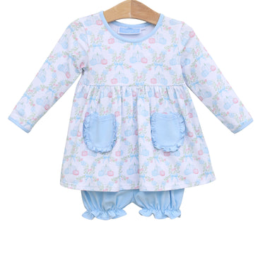 Trotter Street - Pumpkin Floral Bloomer Set