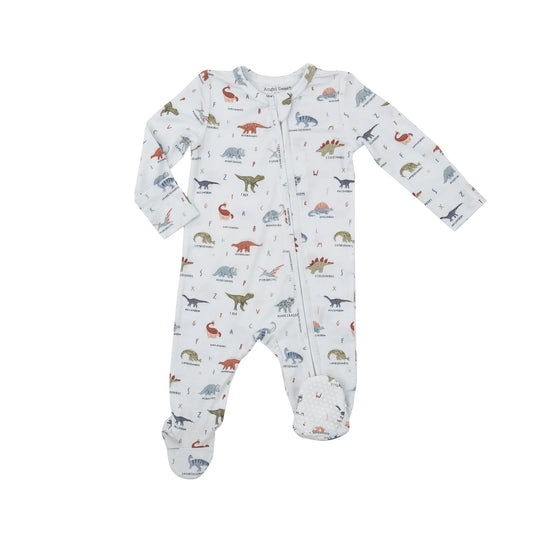 Angel Dear - 2-Way Zipper Footie - Dinosaur ABC