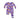 Angel Dear - Costumed Ghosts Glow In The Dark Purple 2 Way Zipper Ruffle Back Footie