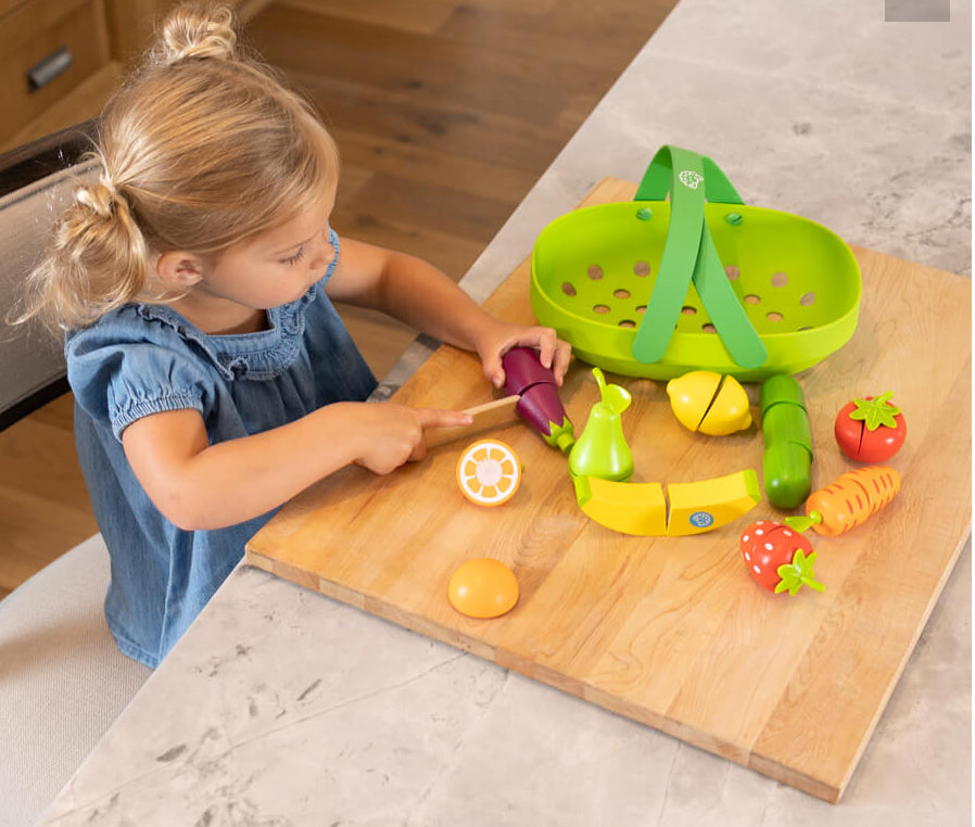 Fat Brain Toys - Pretendables Fruit & Veggie Basket