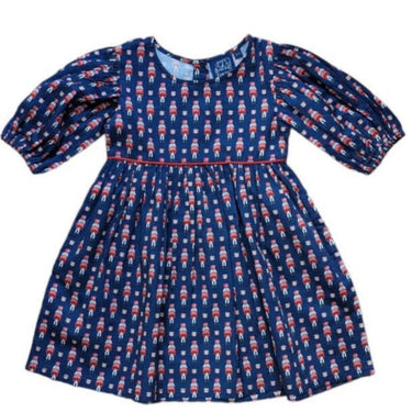 Tuktuk - Nutcrackers Midnight Puff Sleeves Dress