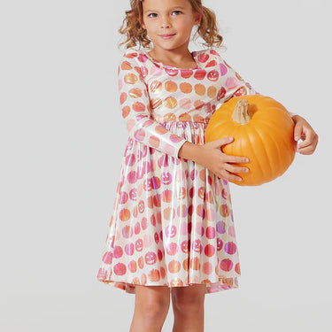 Pink Chicken - Lame Steph Dress - Pumpkins