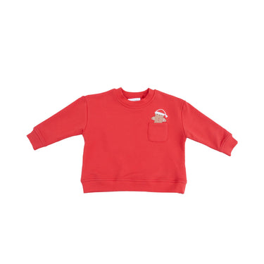 Angel Dear - Drop Sleeve Sweatshirt with Rib Cuffs + Pocket - Gingerbread