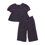 Pink Chicken - Baby Girls Dawson 2-piece Setback- Navy Carnation