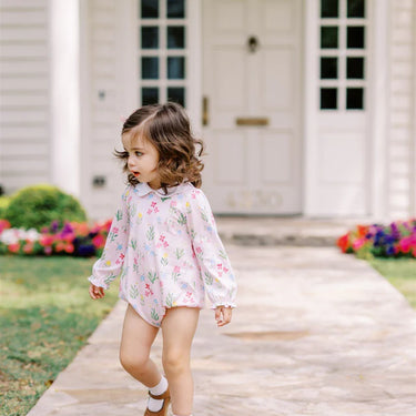 The Proper Peony - English Garden Long Sleeve Girl Bubble