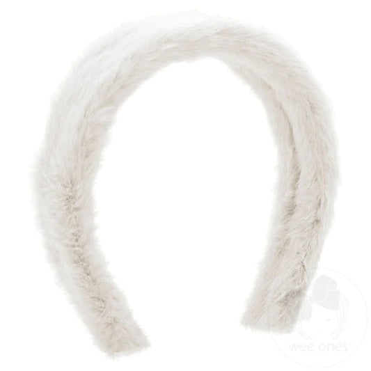 Wee Ones - Solid Faux Fur Tapered Headband