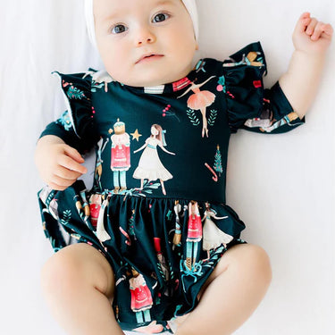 Mila and Rose - Christmas Ballet Twirl Flutter Bodysuit