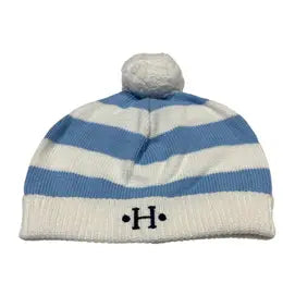 A Soft Idea - Cotton Striped Hat with Pom Pom