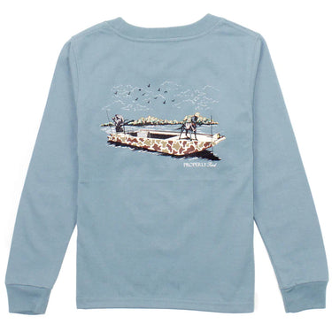 Properly Tied - Baby & Boys Boat Ride LS - Steel Blue