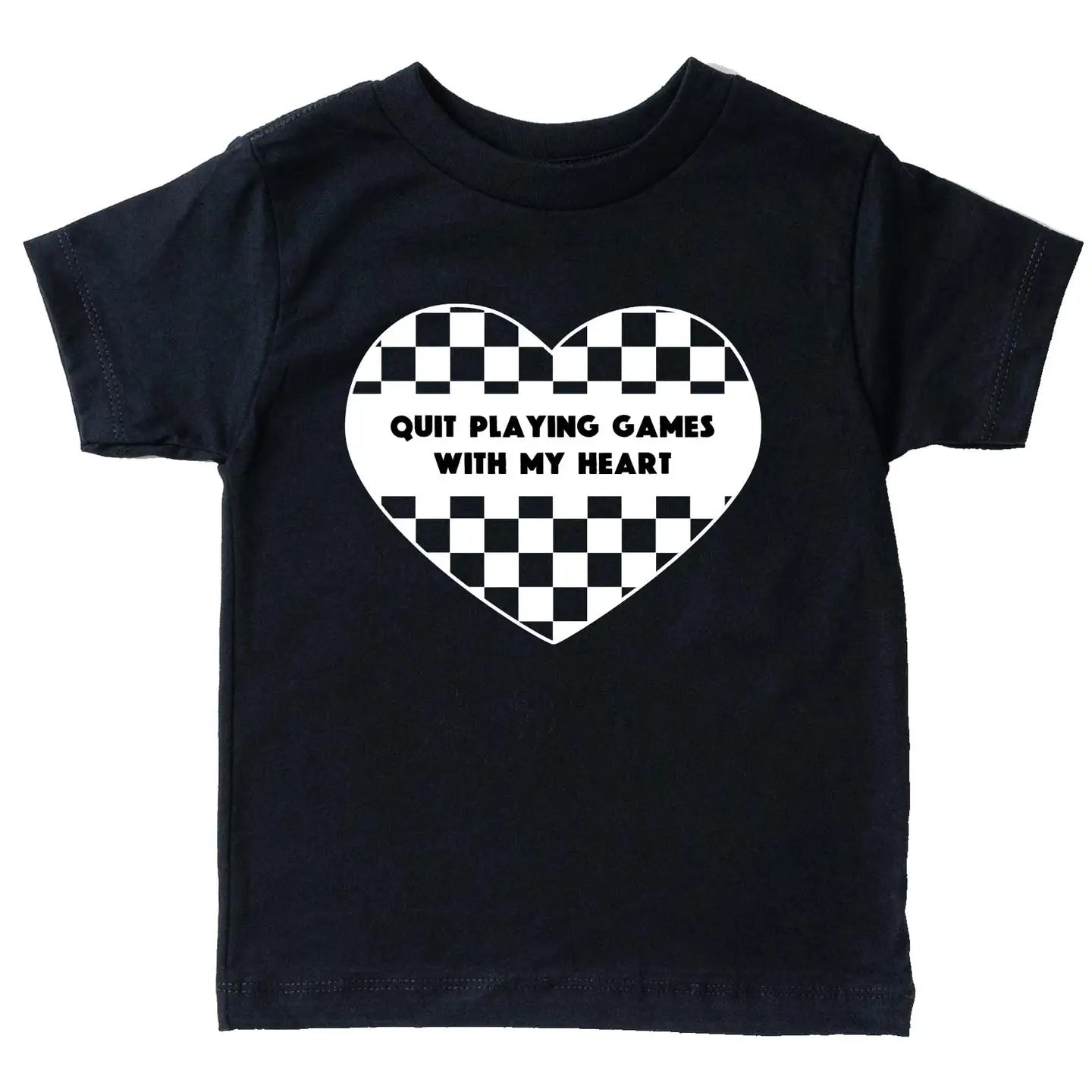 Holland Ave Clothing - Valentines  T-Shirt -  Quit Playing Games With My Heart