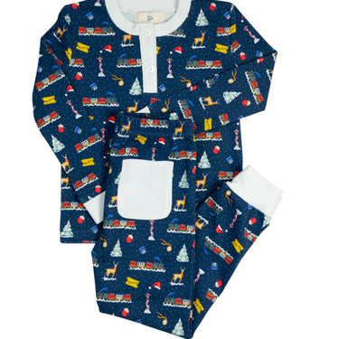 Smockingbird - Polar Express Pajama Set