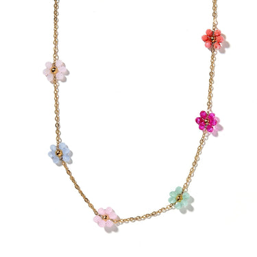 Linny Co - Gracie Flower Multi Color Necklace