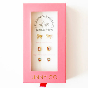Linny Co - The Darling Set Screwback Stud Earrings