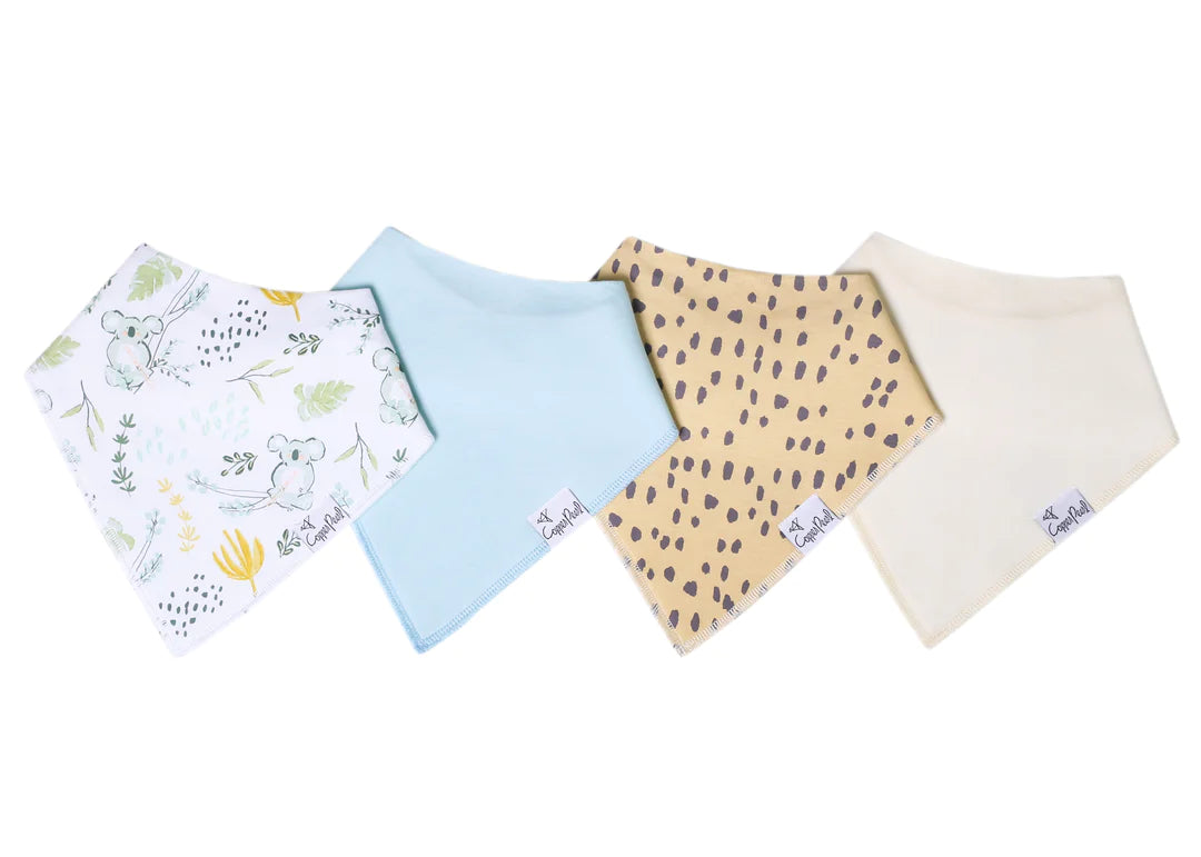 Copper Pearl - Baby Bandana Bibs (4-Pack) - Aussie