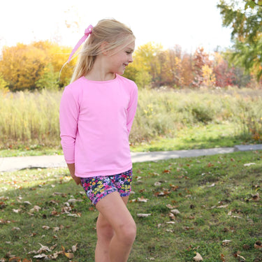 Yoga Baby - The Bellflower Collection - Bubblegum Long Sleeve Lettuce