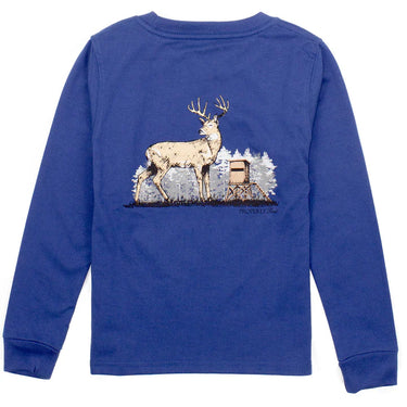 Properly Tied - Baby & Boys Deer Season LS - River Blue