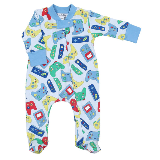 Magnolia Baby - Gamer Printed Zipper Footie