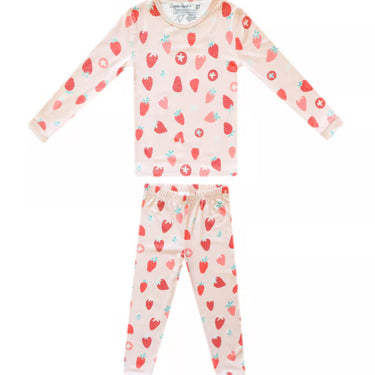 Copper Pearl - 2pc Long Sleeve Pajama Set Strawberry