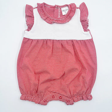 Southern Proper Blanks - Red Striped Girl Romper