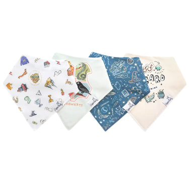 Copper Pearl Bandana Bibs (4 pack) - Wizarding World