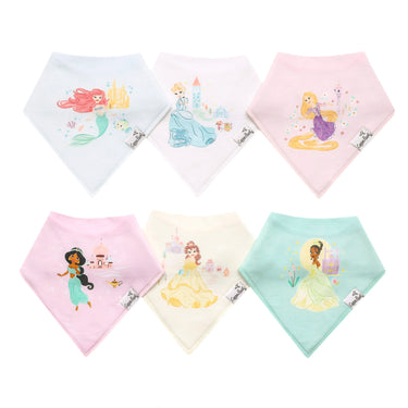 Copper Pearl - Bandana Bib Set - Disney Princess 6 Pack