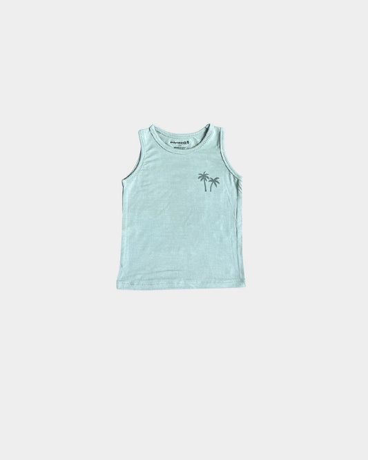 Baby Sprouts - Boys Tank - Seagrass Palm Tree