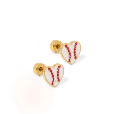 Linny Co - Cooper Clear Gold Screwback Stud Earrings
