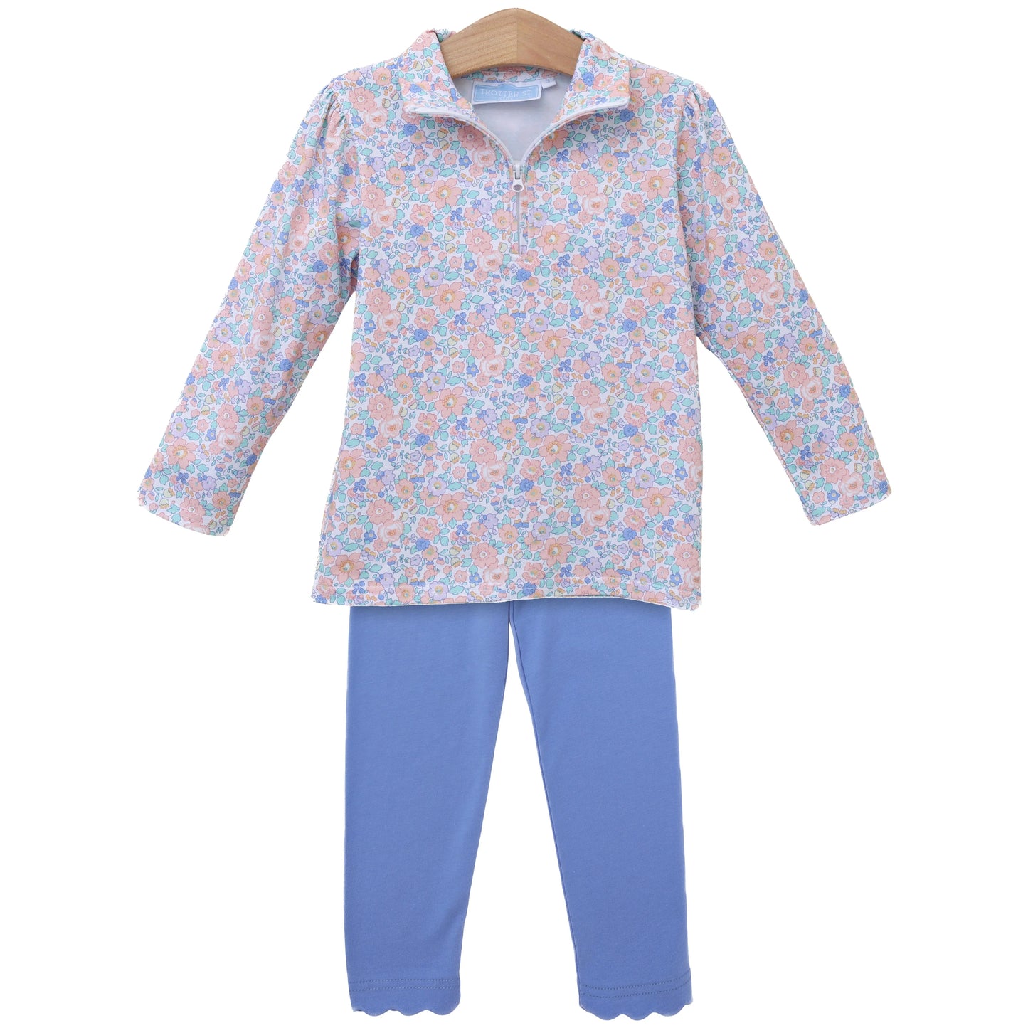 Trotter Street - Frankie Floral 1/4 Zip Pullover Set