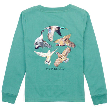 Properly Tied - Baby & Boys Flock LS - Teal