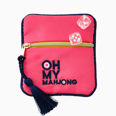 Oh My Mahjong - Pink Coin and Dice Bag