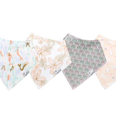 Copper Pearl - Baby Bandana Bib (4-Pack) - Coral