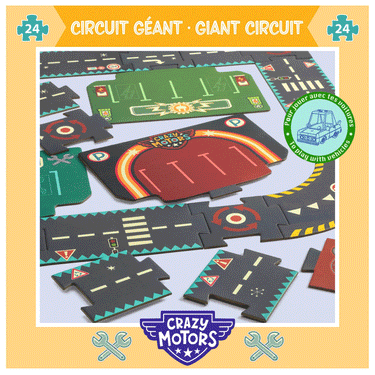 DJECO - Circuit Giant - 24 Piece Puzzle