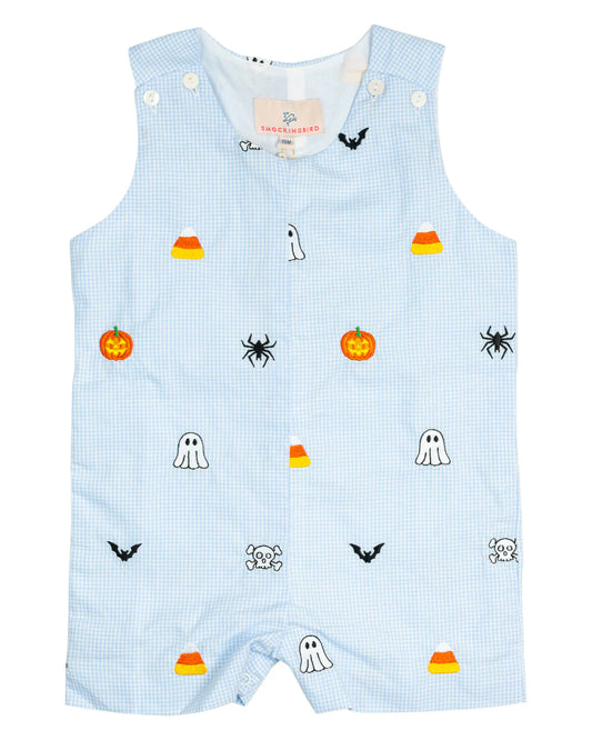 Smockingbird - Halloween Embroidered Shortall