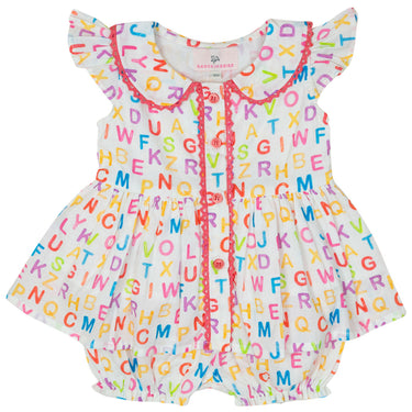 Smockingbird - ABC Flutter Sleeve Bloomer Set