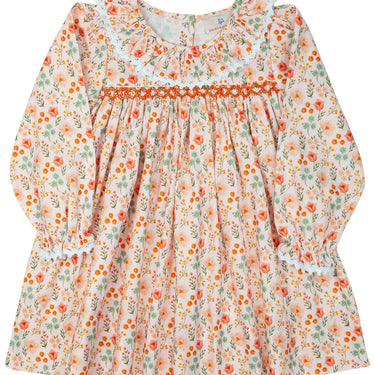Smockingbird - Fall Floral Smocked Dress