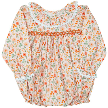 Smockingbird - Fall Floral Smocked Bubble